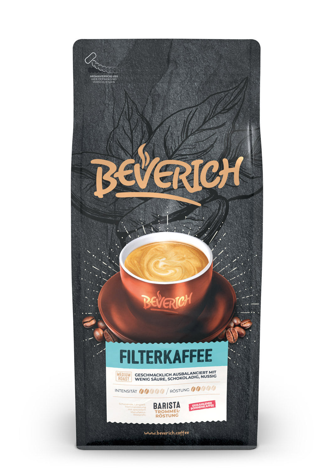 BEVERICH  - Premium Filterkaffee (1kg) Gemahlen